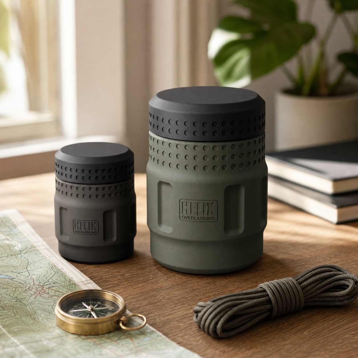 Contenant de survie EDC Rugged - Résistant aux intempéries - Deux tailles disponibles