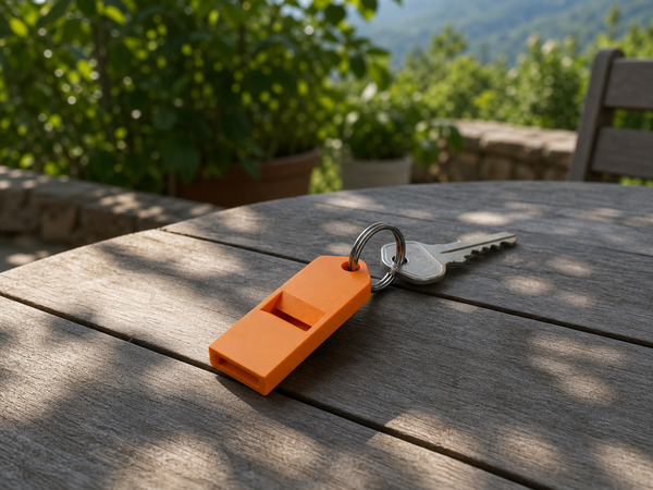 Sifflet poche 120dB EDC Keychain pour Secours et Aventure