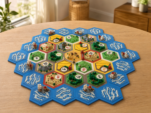 Plateau 3D Settlers of Catan , Jeu de Société