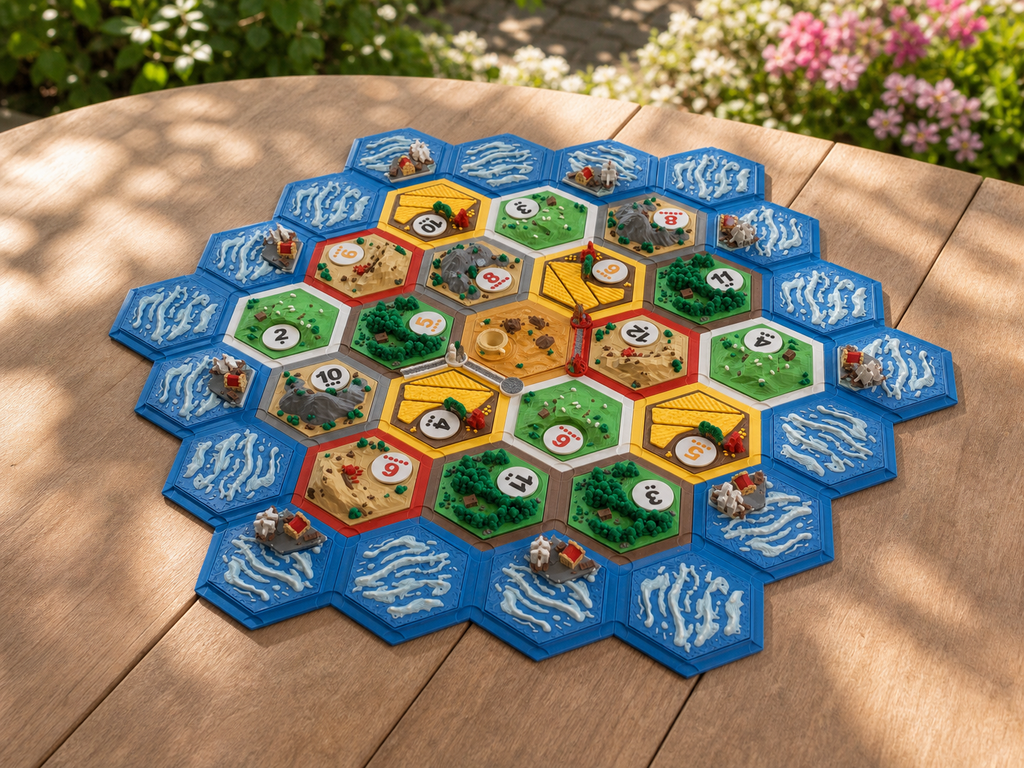 Plateau 3D Settlers of Catan , Jeu de Société