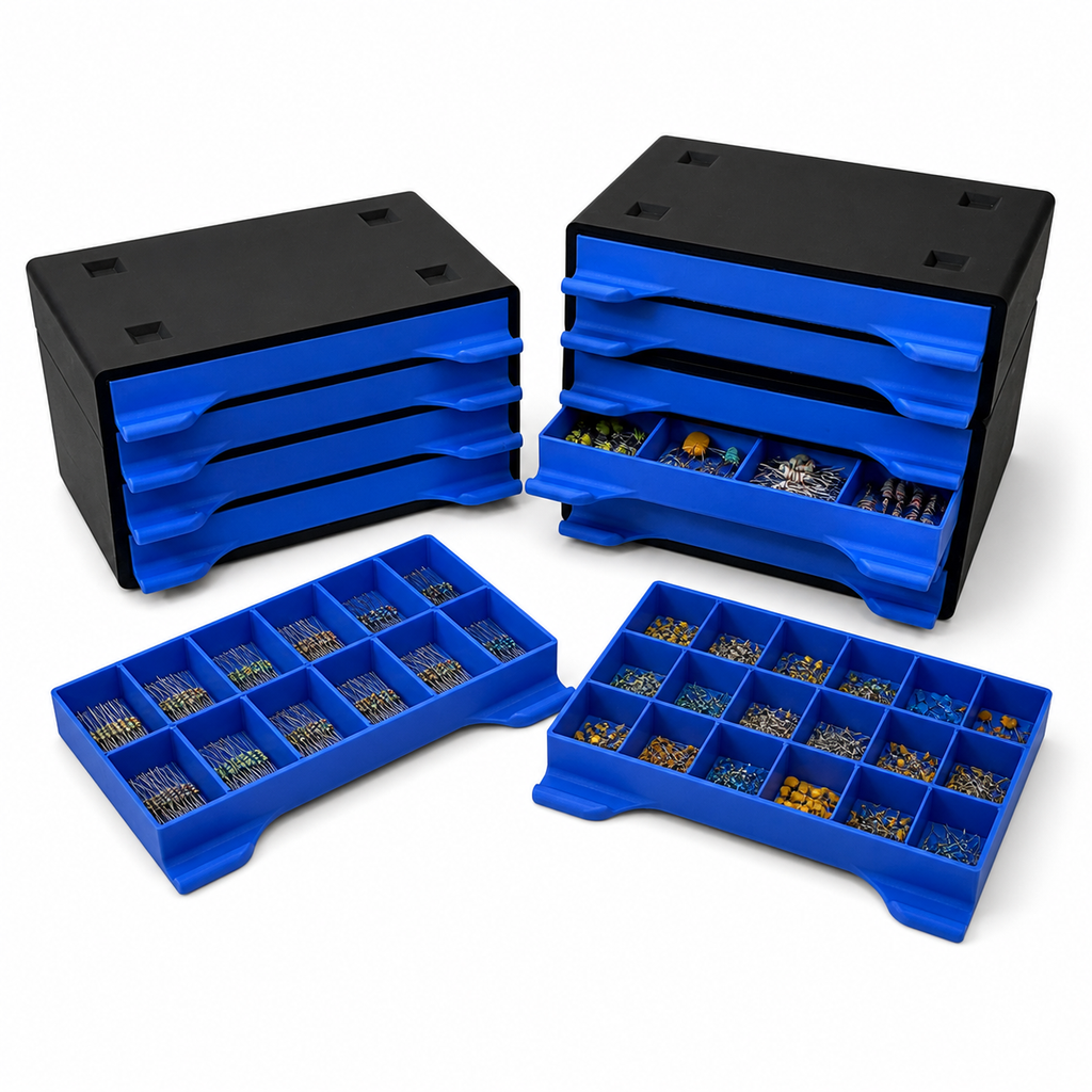 Système d'organisation électronique modulaire avec compartiments amovibles