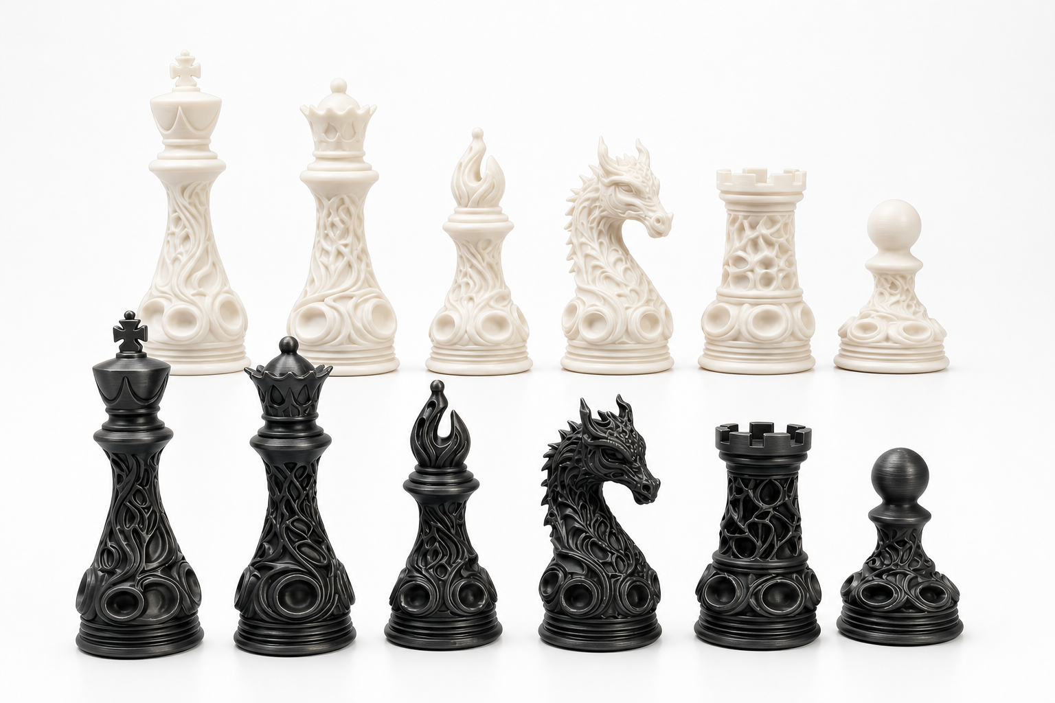 Set d'échecs dragon - Jeu de société personnalisable