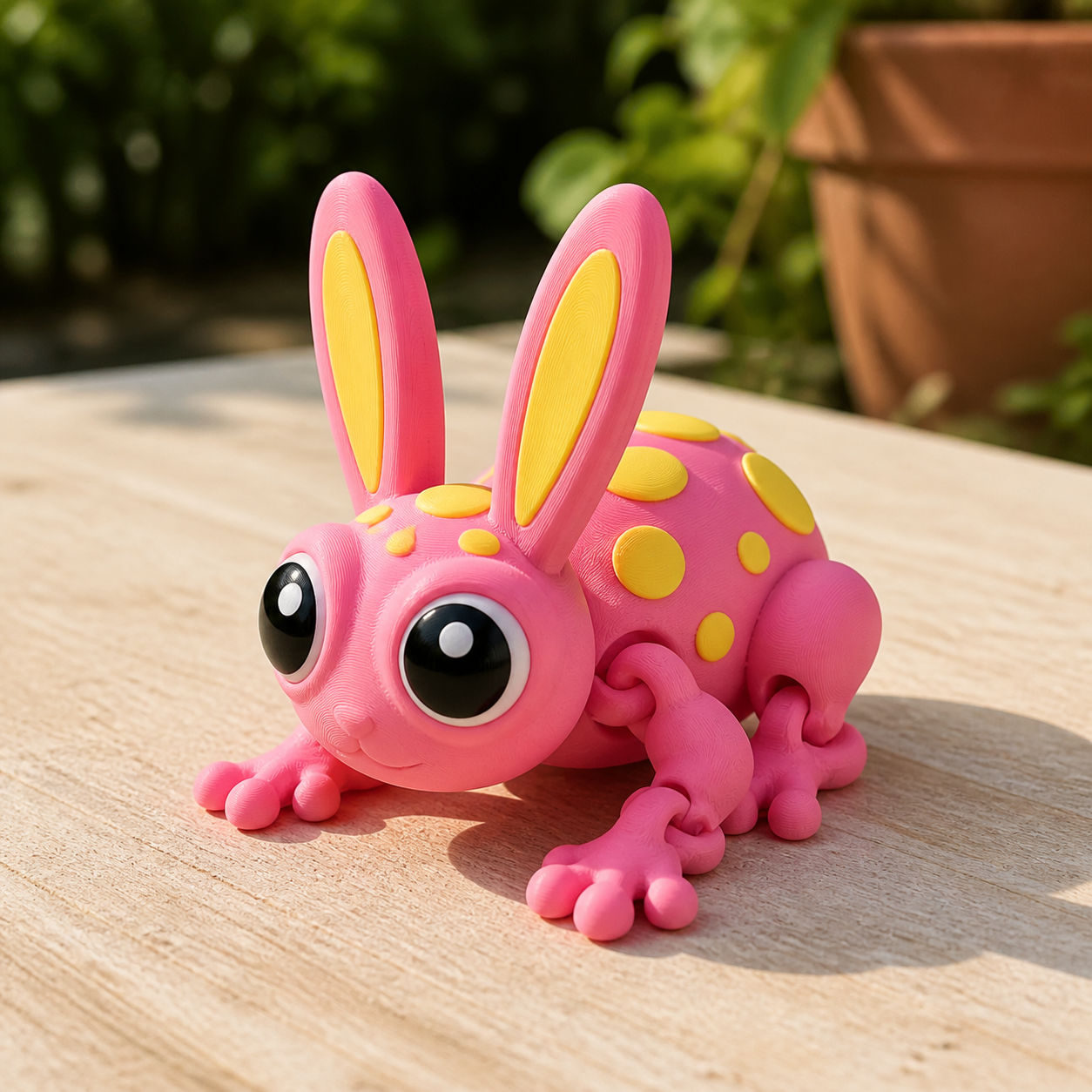 Lapin articulé mignon