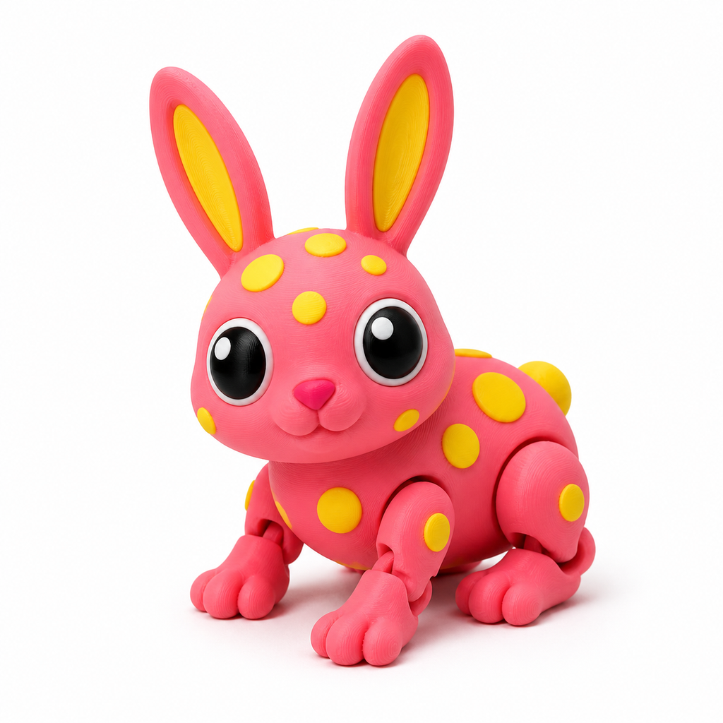 Lapin articulé mignon