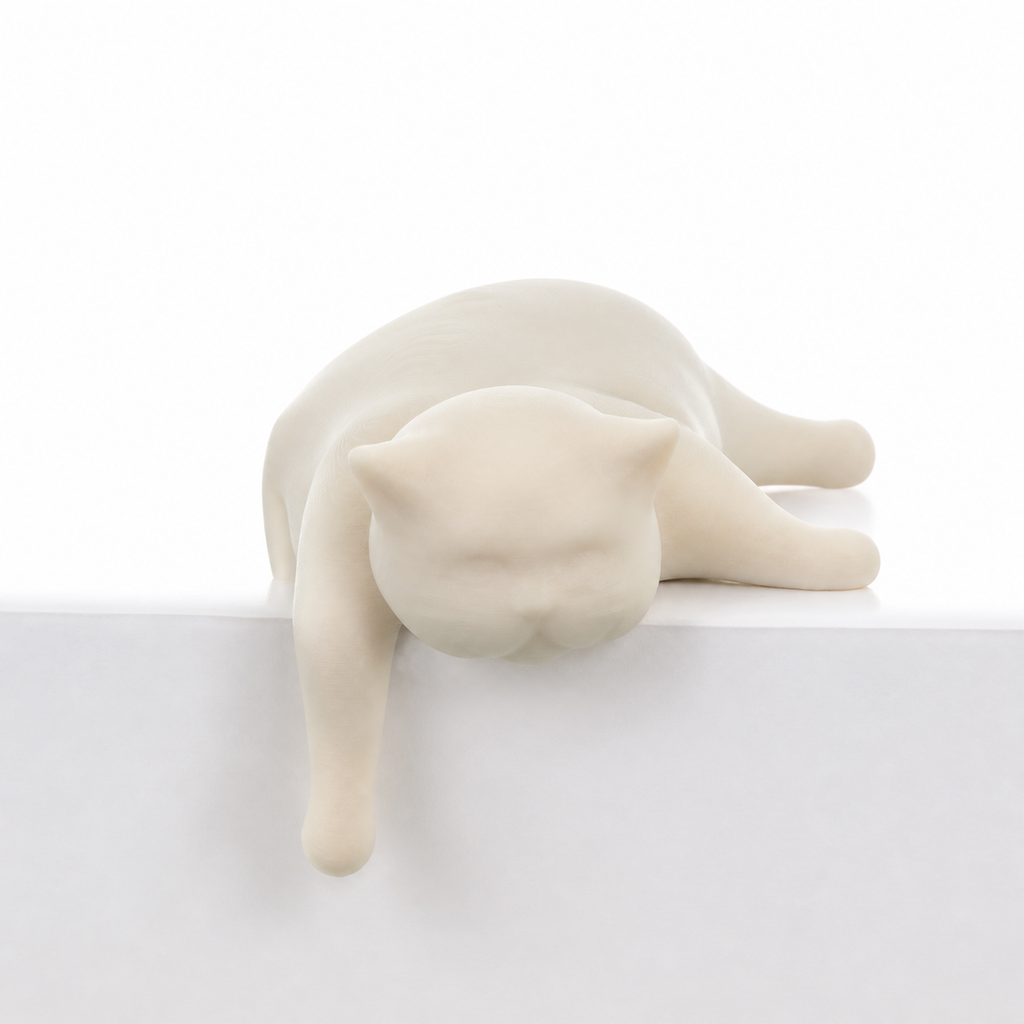 Chat dormant gras