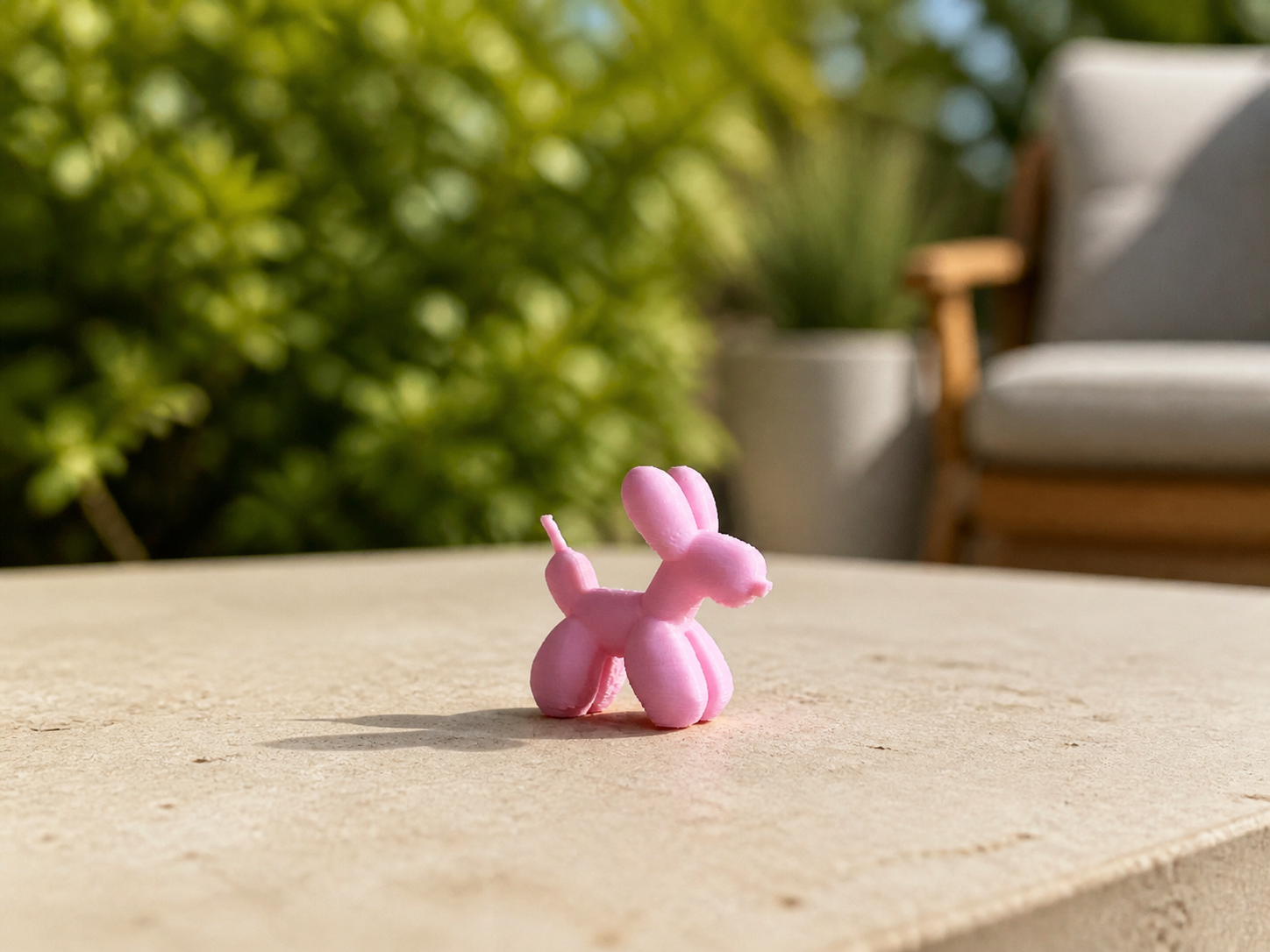 Figurine chien ballon