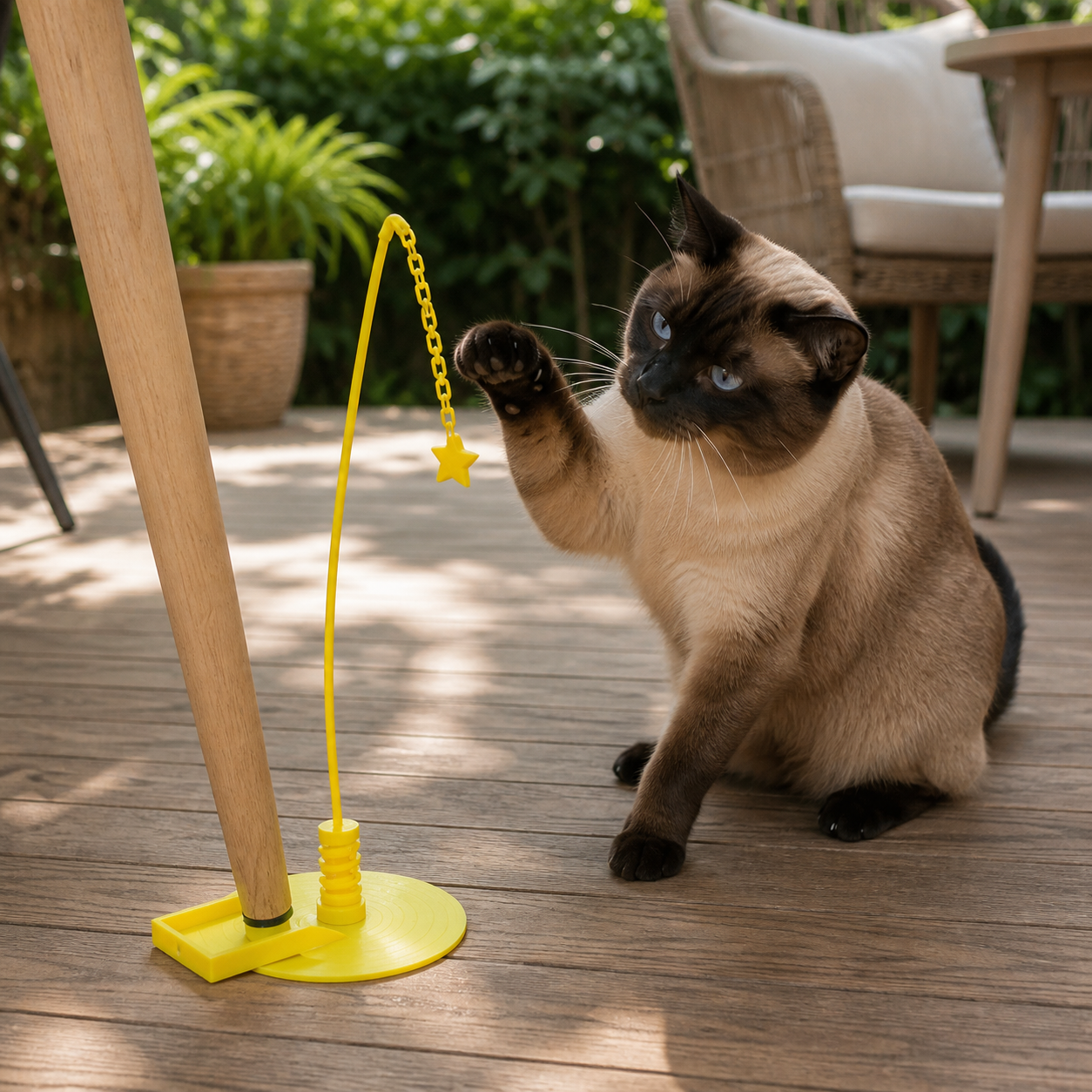 Jouet sur ressort pour chat