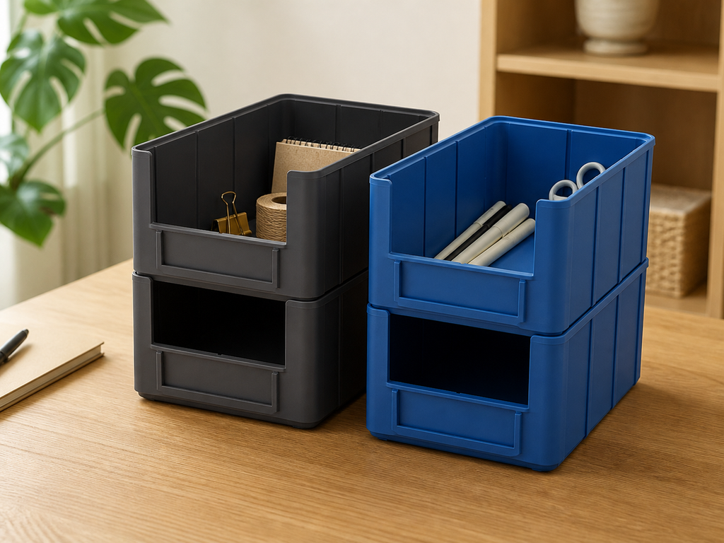 Boîte de rangement empilable