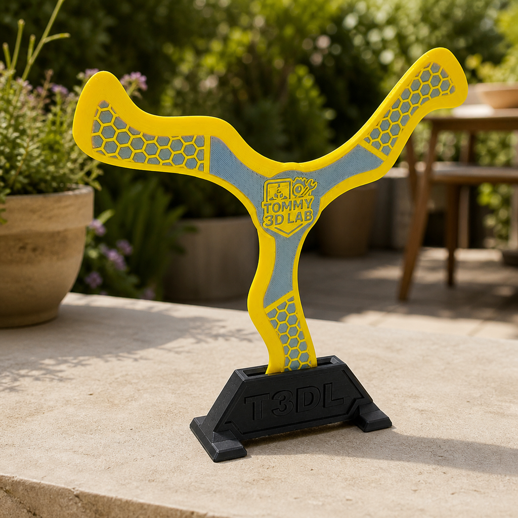 Support magnétique boomerang