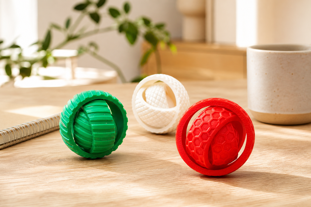Anneaux de stimulation sensorielle tactiles MakerWorld pour réduction de l'anxiété